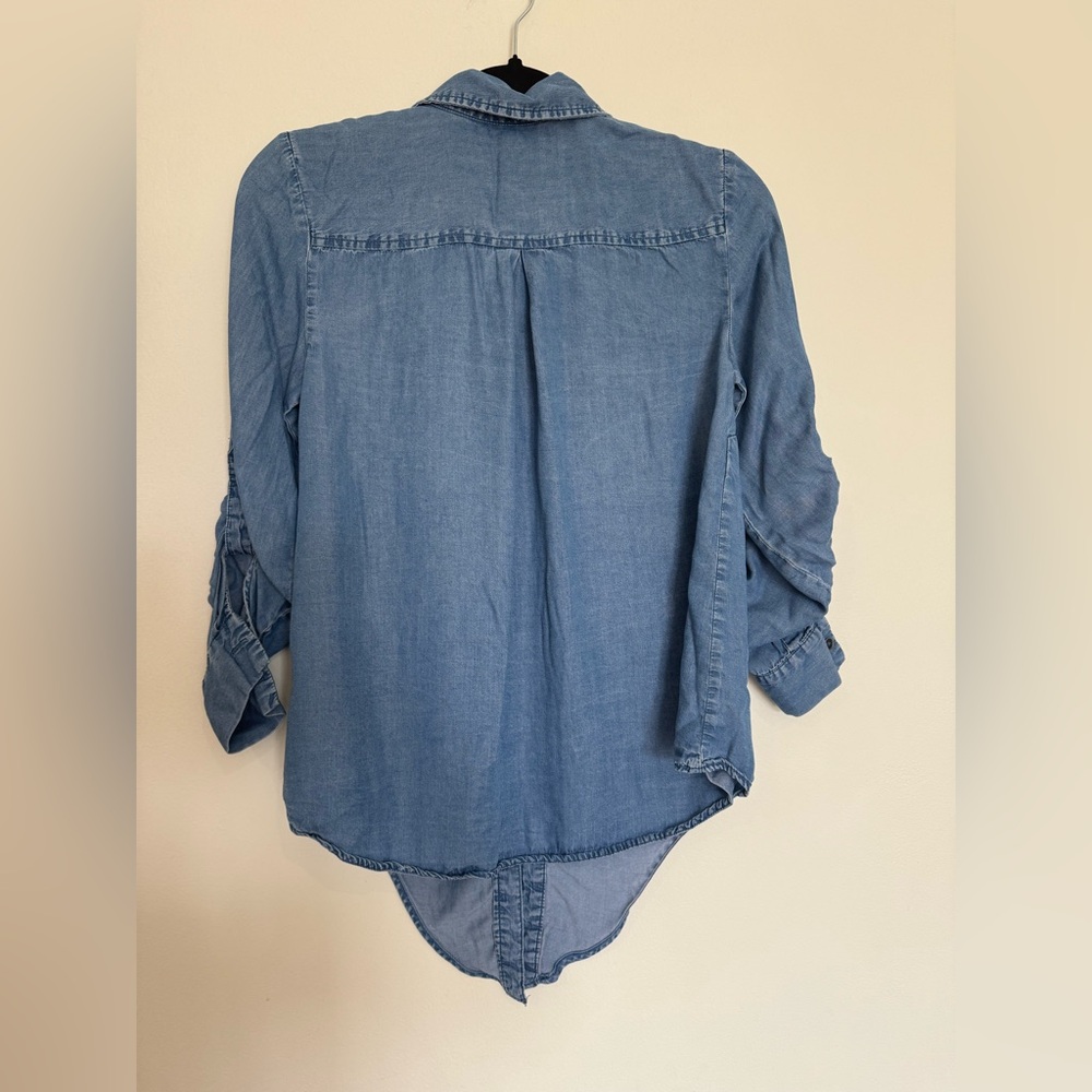 Style & Co. Light Blue Denim Top - Picture 2 of 4